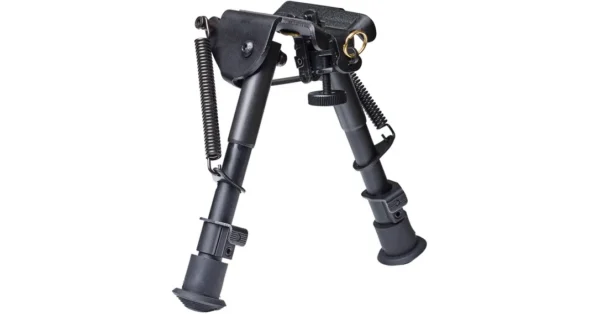 Bipied aluminium noir fixation grenadière avec adaptateur rail picatinny