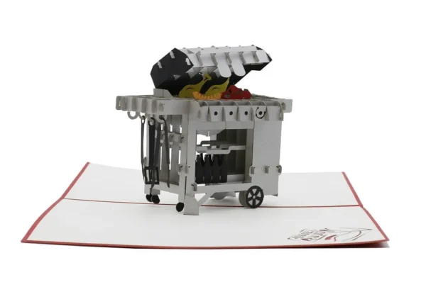 Acheter une carte de vœux design3Dkarten barbecue
