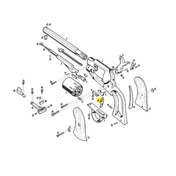 DETENTE INOX PIETTA 1858 REF 437/IX | WesternGuns