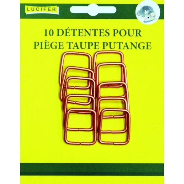 Détentes pour pièges à taupe (par 10) – détentes pour pièges à taupe Putange (x10)