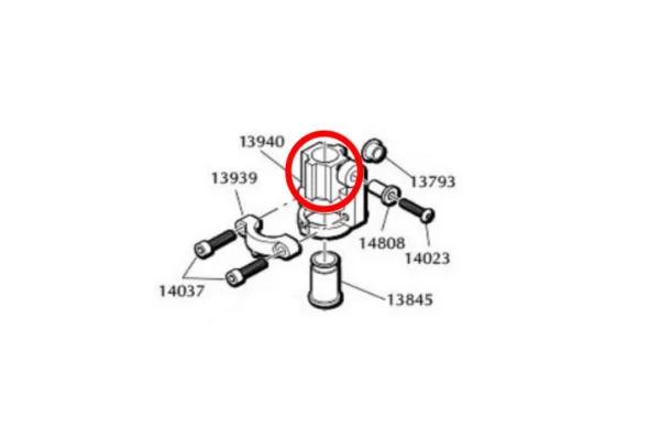 Dillon 13940 Stripped Connector Body Collar for RL1100