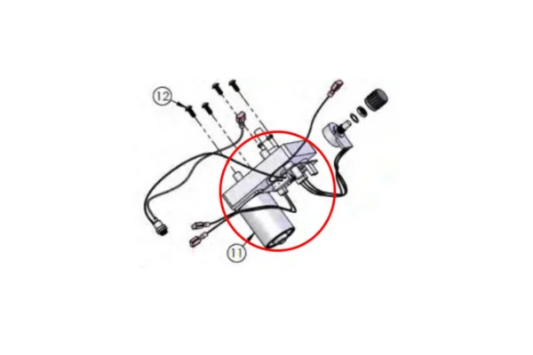 Dillon 62507 Variable Speed Casefeeder motor w-pin for XL750