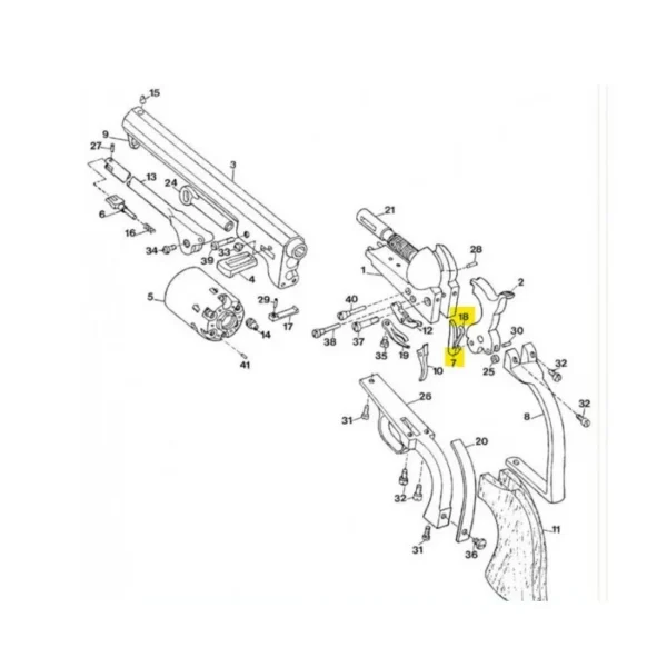 DOIGT ELEVATEUR COLT PEDERSOLI ET UBERTI REF 80A000007 | WesternGuns