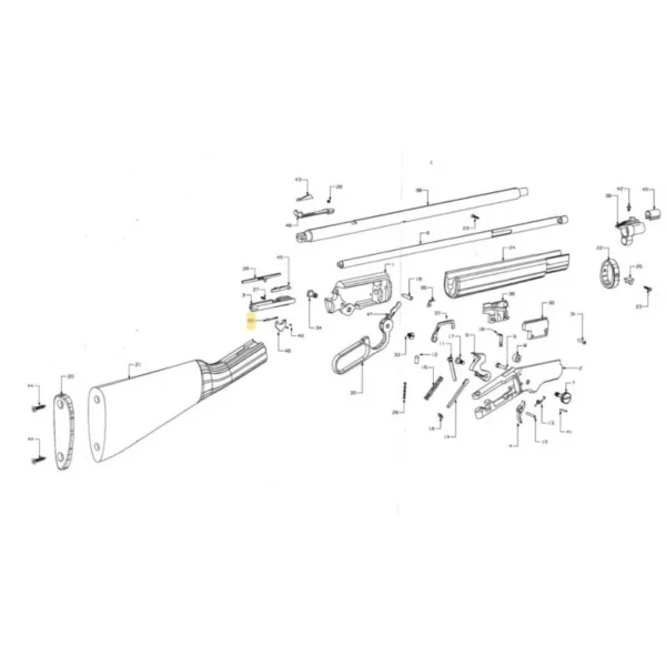 EJECTEUR CARABINE CHIAPPA LA322 REF – 760.193 | WesternGuns