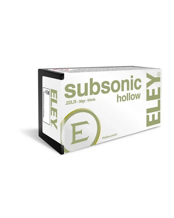 ELEY SUBSONIC HOLLOW POINT CAL .22LR