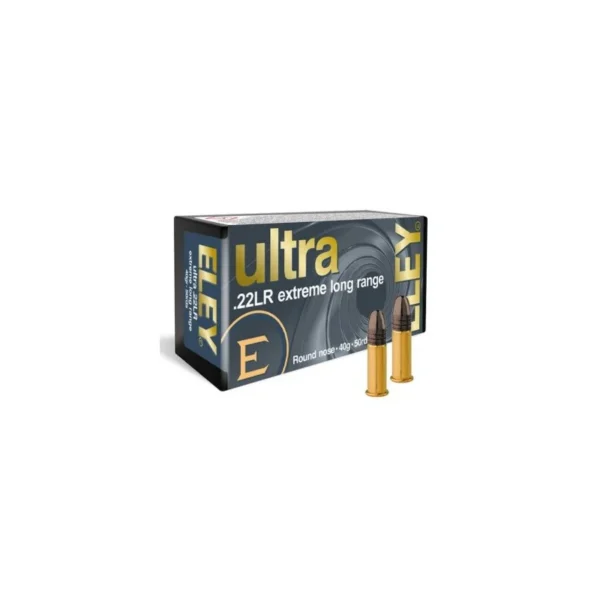 ELEY Ultra .22 LR 40 gr x50 — Cartouches match rimfire longue portée