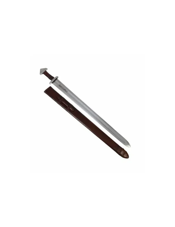 EPEE VIKING LAME GRAVEE FOURREAU CUIR