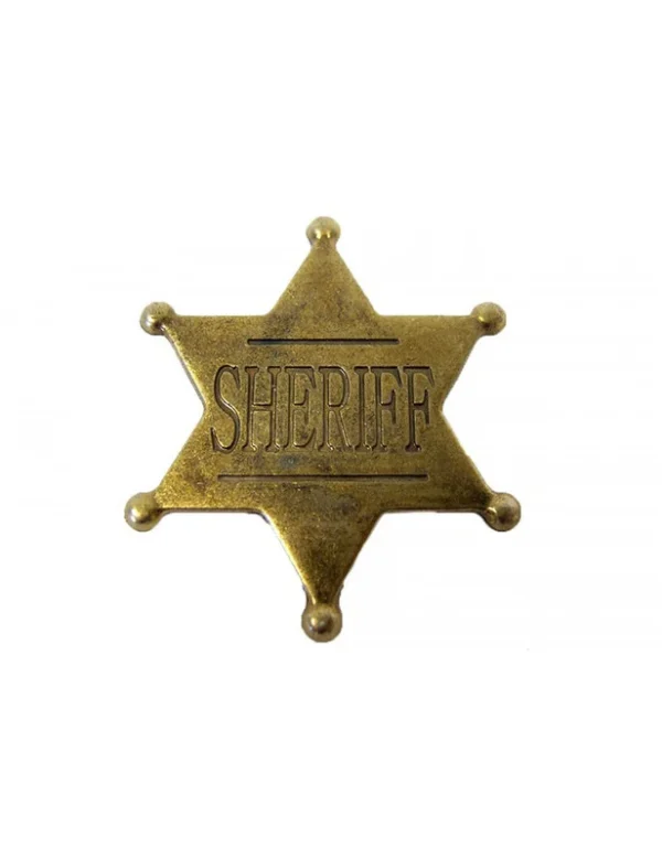 ETOILE DE SHERIF 6 BRANCHES DOREE