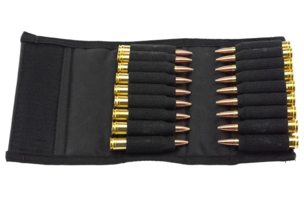 Etui nylon noir pour 18 balles de grande chasse