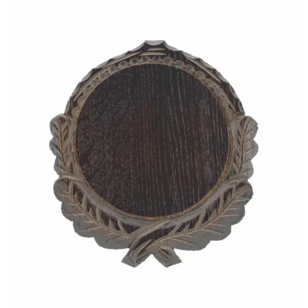 Plaque Trophée Sanglier Sculptée 16cm Chêne Foncé EUROHUNT | Toutpourlahutte