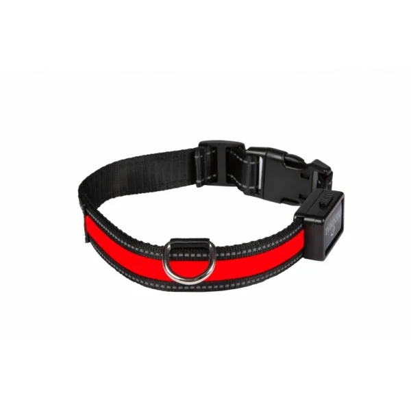 EYENIMAL Light Collar USB Rechargeable – Collier rouge – S – 40-45 cm