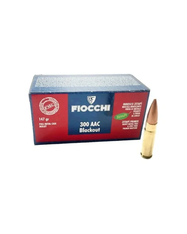 FIOCCHI 300 AAC BLACKOUT 147 GRAINS FMJ * BOITE DE 50