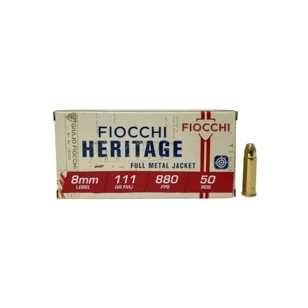 Fiocchi 8 mm FMJ 1892 111 gr – Boîte de 50 – Munitions Catégorie B