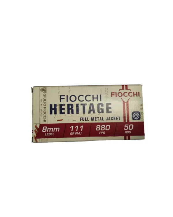 FIOCCHI CAL 8MM LEBEL – 111 GR FMJ