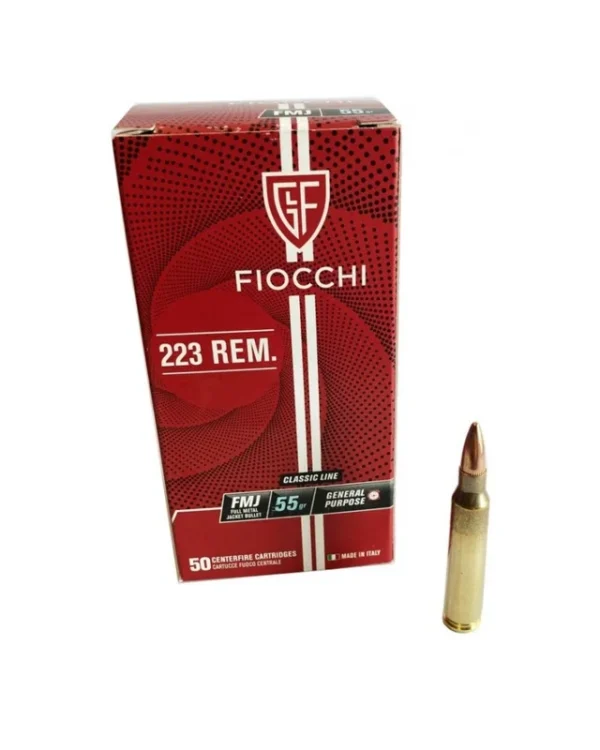 FIOCCHI cal.223 Rem FMJ 55gr x50
