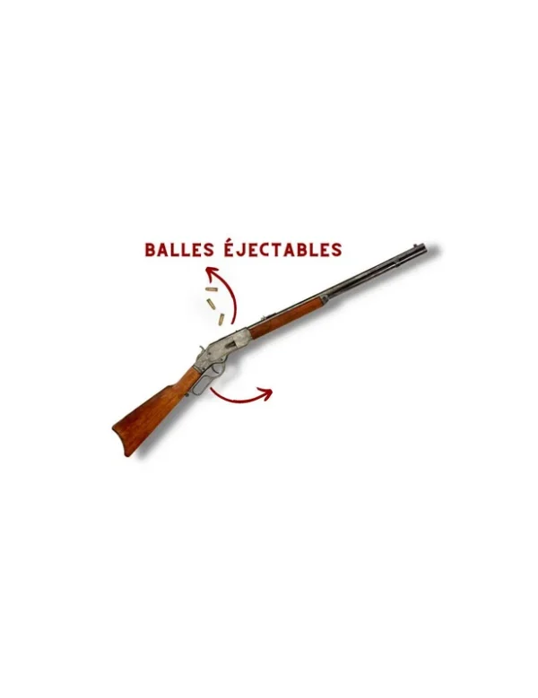 FUSIL WINCHESTER 73 OR EJECTABLE + 3 BALLES
