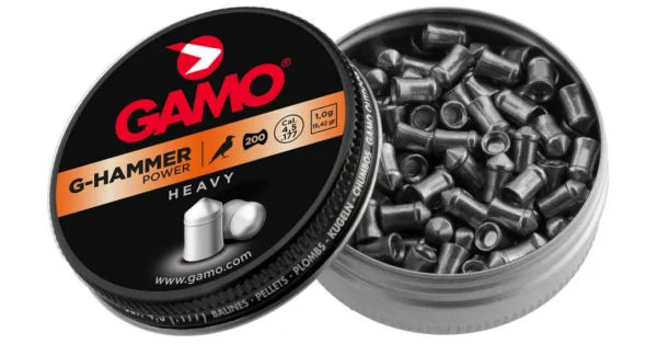 Boîte de 200 plombs Gamo G-Hammer Power calibre 4,5 mm – Munitions & Cartouches/Munitions Plombs – securicount