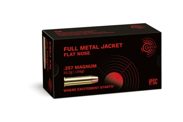 Munitions GECO 357 Magnum FMJ 158gr x50 | Gun Project