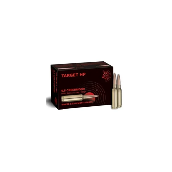 GECO 6,5 Creedmoor Target HP 130GR — Munition précision pour tir à longue distance