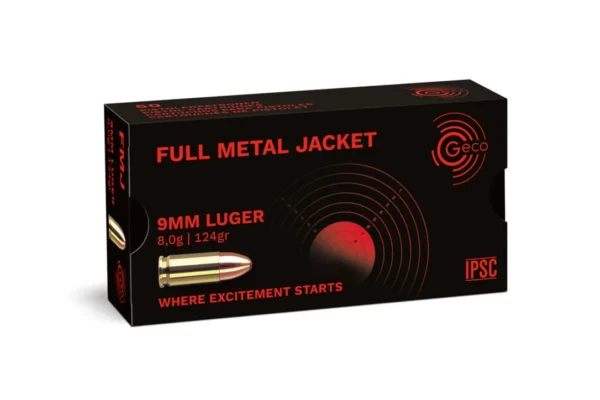 Munitions GECO 9×19 124gr FMJ x50 | Gun Project