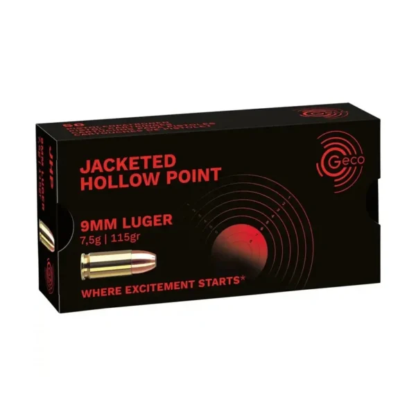 GECO 9MM LUGER JHP 115GR X50