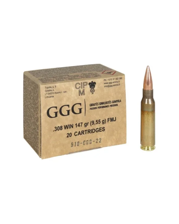 GGG cal.308 Win FMJ 147 gr /20