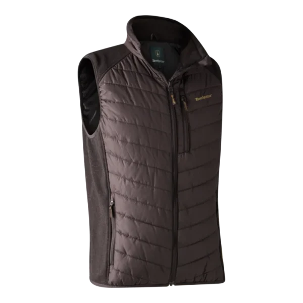 Gilet Deerhunter Moor avec tricot couleur prune