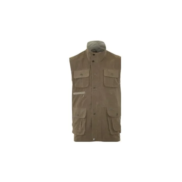 GILET MULTIPOCHE LOVERGRENN FARNHAM SANS MANCHES TAUPE / BEIGE TAILLE TAILLE S