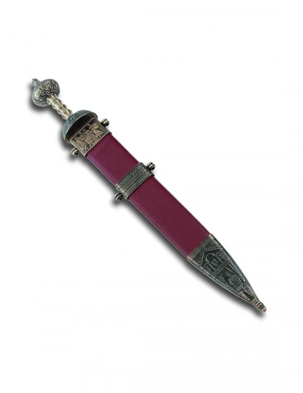 GLAIVE ROMAIN FOURREAU ROUGE 77CM