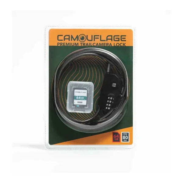 Kit Cadenas + Carte SD 64Go GMT Outdoor : Protégez Votre Caméra Animalière | Toutpourlahutte