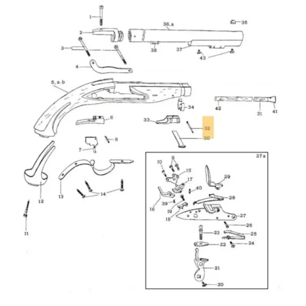 GOUPILLE DE BUSETTE HARPER’S FERRY PEDERSOLI REF M70COP5370 | WesternGuns