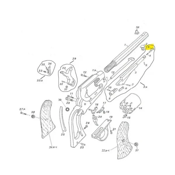 VERROU DE LEVIER PATTERN PEDERSOLI REF 0800REM03 | WesternGuns