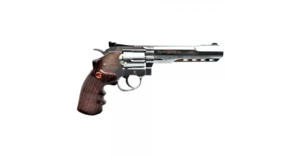 Revolver Bruni CN821 6″ Chromé full Métal Co2 cal.4.5 mm BBs – Révolver à plomb