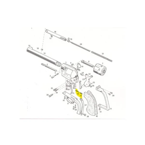 GUIDE RESSORT RAPPEL ELEVATEUR 1873 PIETTA REF SAA5515 | WesternGuns