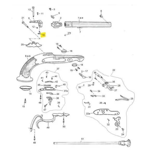 HAUSSE LE PAGE PERCUSSION PEDERSOLI REF 800004819 | WesternGuns
