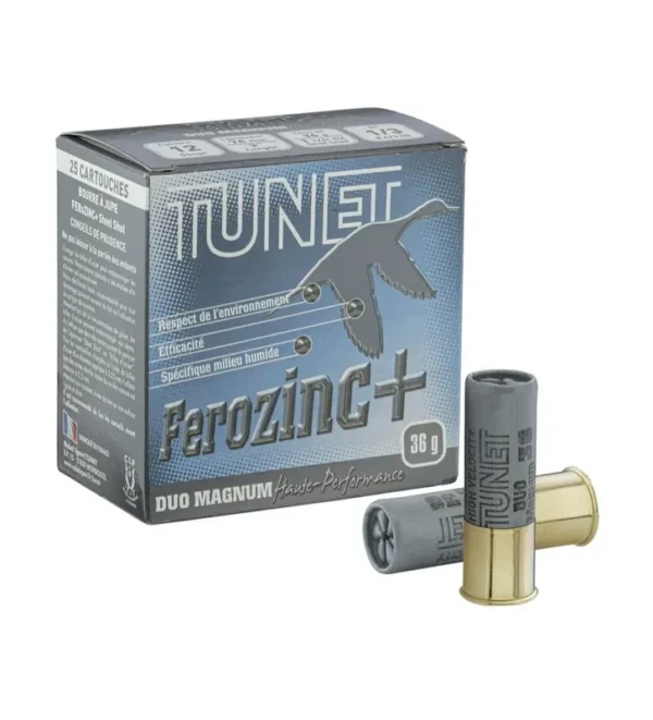Cartouches Tunet HP Ferozinc+ Duo-Magnum 12/76 36g Acier numéro 1/3 – Tout-Chasse.fr