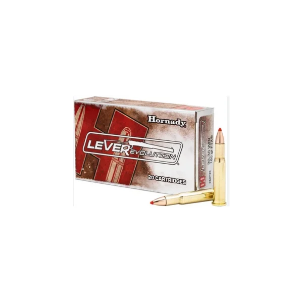 Hornady LEVERevolution .30-30 Win 160gr FTX – Munitions de chasse Catégorie C