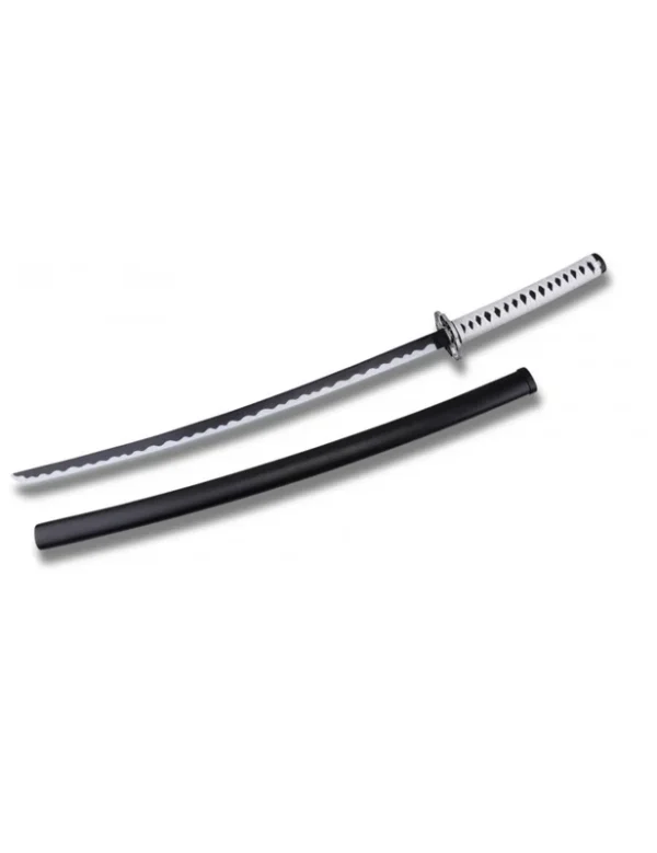 Katana Cloud Gouger – Sabre Noir à Manche Blanc avec Garde Nuage