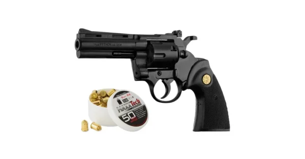Révolver de défense 9 mm Python noir – Armes de défense/Pistolet et Revolvers à blanc – securicount