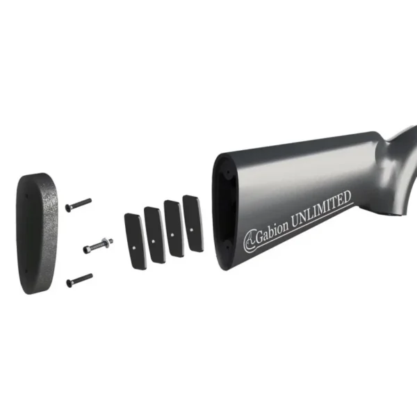 Kit de 4 contrepoids pour fusil Luger Canardouze (4x 100grs) et vis