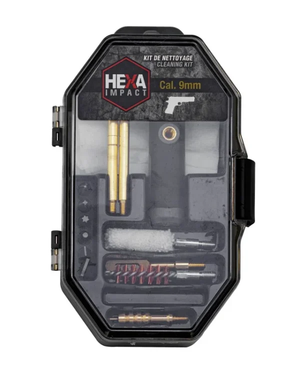 KIT DE NETTOYAGE HEXA IMPACT POUR ARMES Cal 9mm
