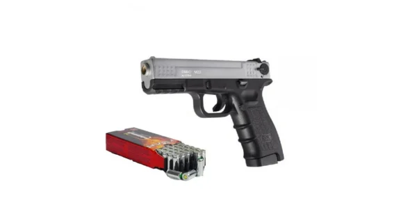 Pack Pistolet de défense ISSC M22 bicolore calibre 9 mm + 50 cartouches – Armes de défense/Pistolet et Revolvers à blanc – securicount