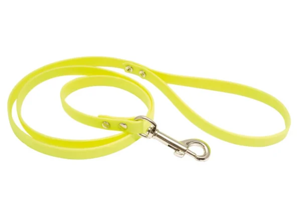 Laisse 1,20 m Biothane jaune fluo pour chien – Country – Jaune
