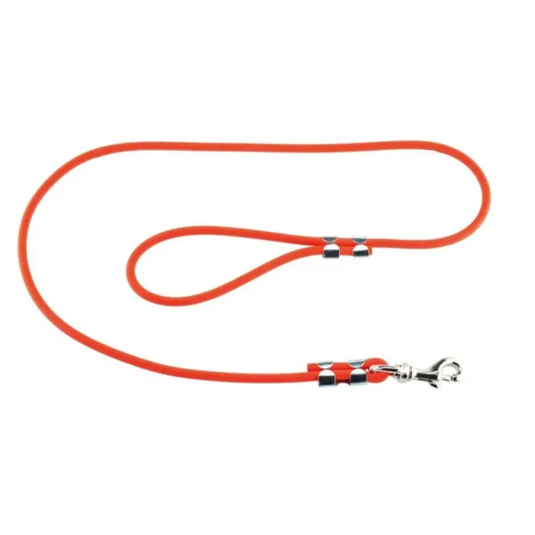 Laisse 1,20 m Biothane tubulaire orange pour chien – Helen Baud