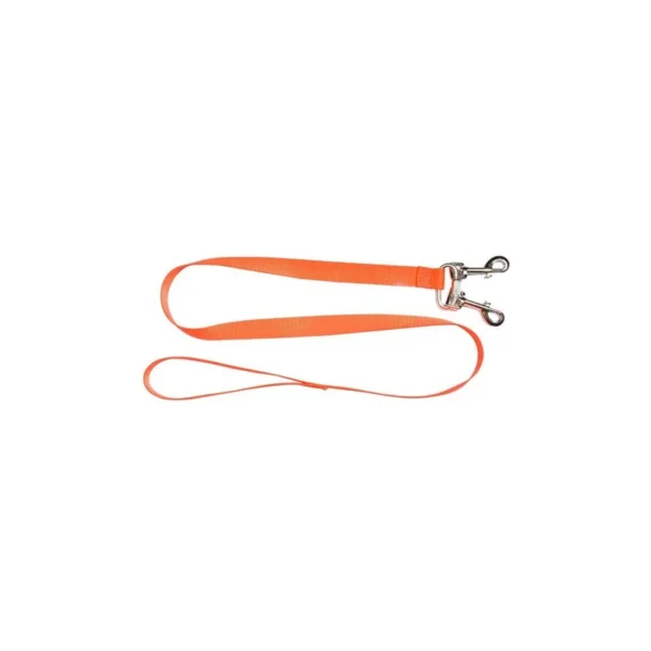 Laisse pour deux chiens – Laisse pour deux chiens orange de 130…