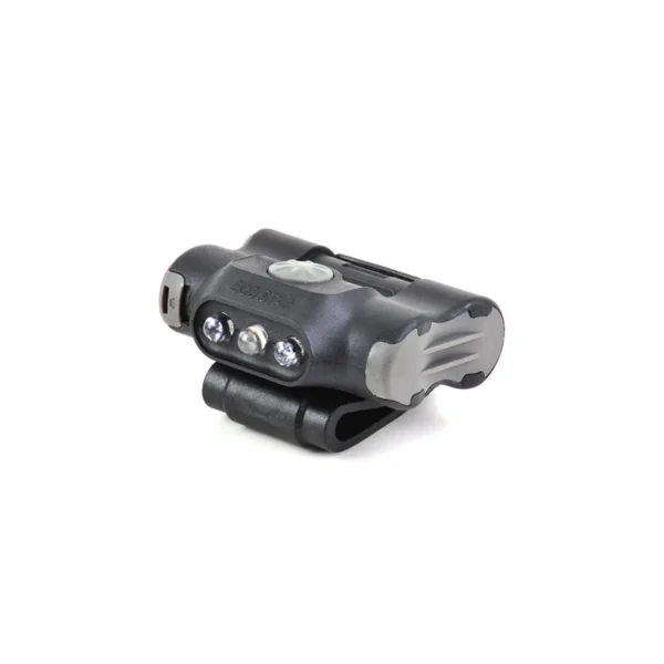 Lampe fixation clip UL12 – éclairage blanc et rouge + strobe rouge/bleu – 17 lumens