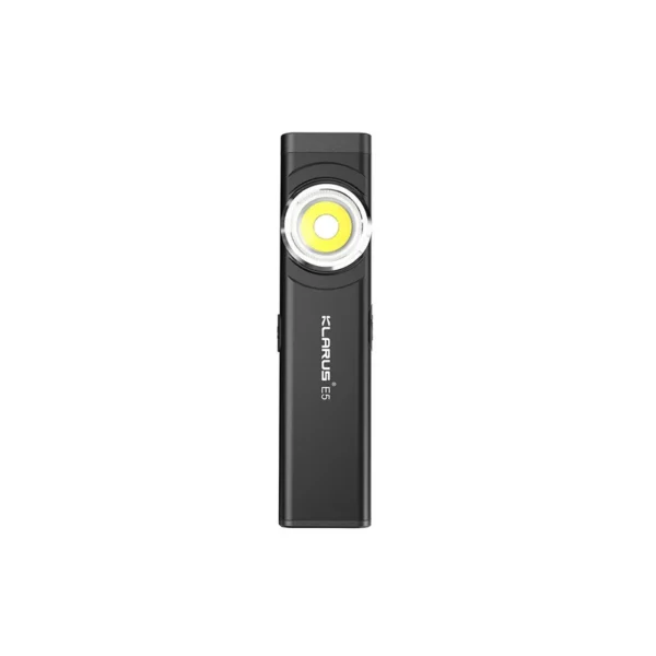 Lampe rechargeable à double source de lumière E5 – 470 lumens – noir