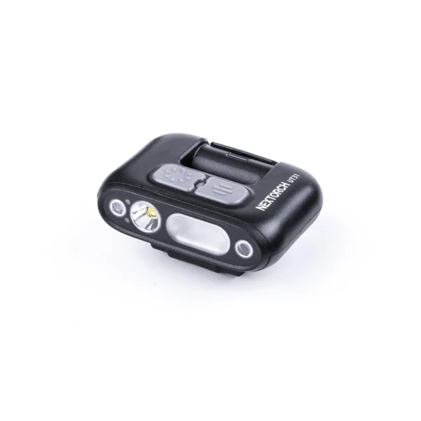 Lampe rechargeable fixation clip UT31 – éclairage blanc et rouge + strobe rouge/bleu – 220 lumens