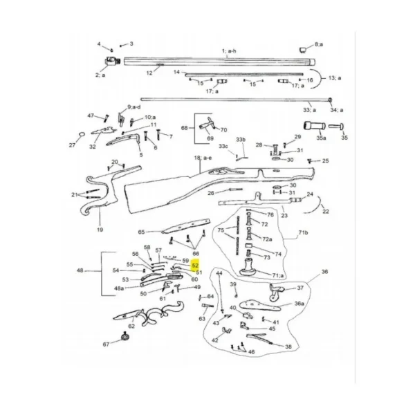 LEVIER D’ARRET DE DOUBLE DETENTE BRISTLAN A MORGES PEDERSOLI REF 800003445 | WesternGuns