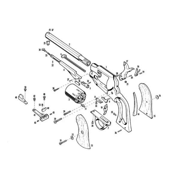 LEVIER DE CHARGEMENT 1858 REMINGTON PIETTA CALIBRE 36 REF A466 | WesternGuns